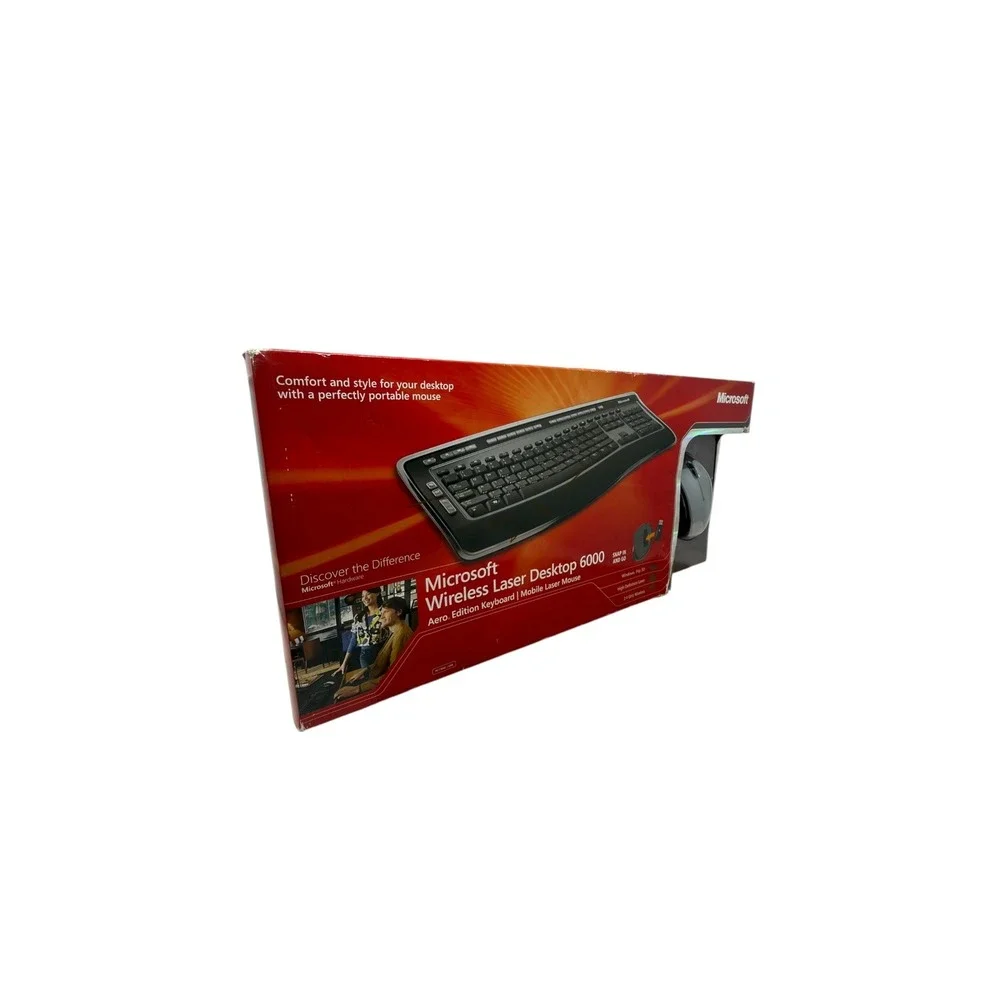 Microsoft Wireless Laser Desktop 6000 Aero Edition Keyboard & Mobile Laser Mouse